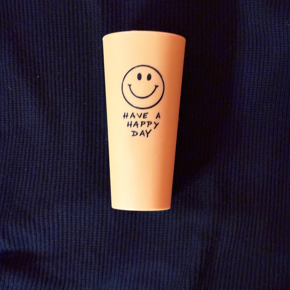 Smiley Face Tumbler in Yellow